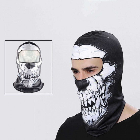 Unisex Multicolor Printing Anti-UV Motorcycle Hat Outdoor Bicycle Hood Cool Riding Mask Balaclava