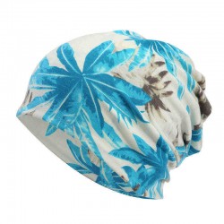 Unisex Multipurpose Tree Print Cotton Headpiece Scarf Cap Soft Warm Beanie