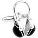 Unisex Musical Instrument CD Earphones Personal Stereo Cufflinks