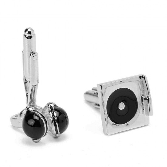 Unisex Musical Instrument CD Earphones Personal Stereo Cufflinks