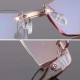 Unisex New Frameless Resin Anti-blue Reading Glasses Diamond Trimming Anti-blue Light Glasses