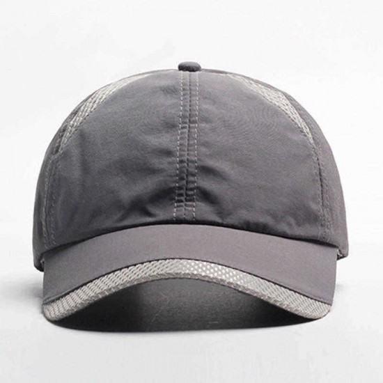 Unisex Outdoor Sport Quick-Drying Sunshade Dome Mesh Baseball Cap Hat