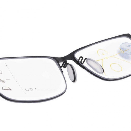 Unisex Progressive Multifocal Multi-function Intelligent Automatic Zoom Anti-blue Reading Glasses