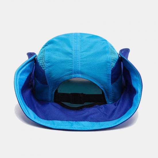 Unisex Quick-drying Fisherman Hat Foldable Visor Hat With Embroidery Bucket Hat