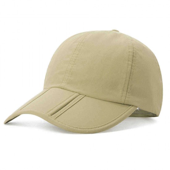 Unisex Quick-drying Vogue Baseball Cap Sunshade Casual Outdoors Foldable Cap