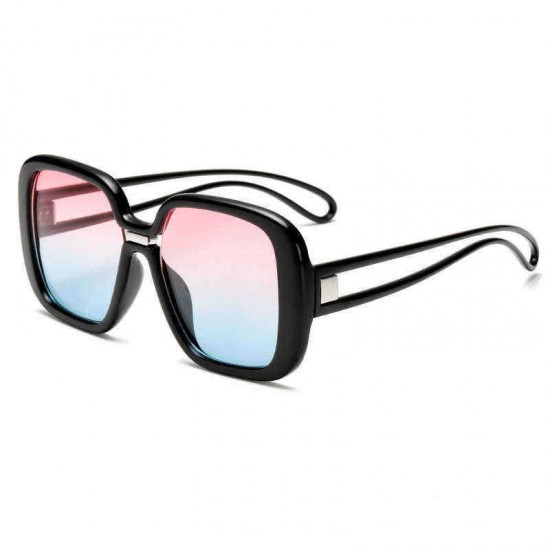 Unisex Retro Big Box New Sunglasses Contrast Color Sunglasses For Woman