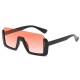 Unisex Retro Big Box Square Anti-UV Sunglasses Half Frame Rivet Sunshade Sunglasses