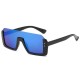 Unisex Retro Big Box Square Anti-UV Sunglasses Half Frame Rivet Sunshade Sunglasses