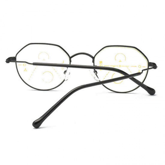 Unisex Retro Far Near Dual-use Reading Glasses Automatic Zoom HD Anti-fatigue Reading Glasses