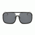 Unisex Retro Flat Mirror Square Large Frame Transparent Anti-UV Sunglasses For Woman