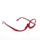 Unisex Rotatable Magnify Eye Makeup Cosmetic Glasses Reading Glasses Flip-up Round Glasses