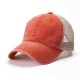 Unisex Solid Color Light Plate Mesh Baseball Cap Washable Old Baseball Cap Breathable Cotton Sun Hat