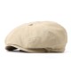 Unisex Solid Color Simple Cotton Beret Caps Outdoor Casual Sunshade Adjustable Painter Hat