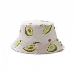 Unisex Summer Avocado Fisherman Hat Bucket Hat Outdoor Travel Sun Hat