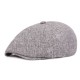 Unisex Summer Cotton And Linen Beret Caps Forward Caps Outdoor Travel Hats Solid Beret Cap