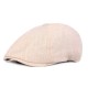 Unisex Summer Cotton And Linen Beret Caps Forward Caps Outdoor Travel Hats Solid Beret Cap