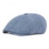 Unisex Summer Cotton And Linen Beret Caps Forward Caps Outdoor Travel Hats Solid Beret Cap