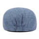 Unisex Summer Cotton And Linen Beret Caps Forward Caps Outdoor Travel Hats Solid Beret Cap