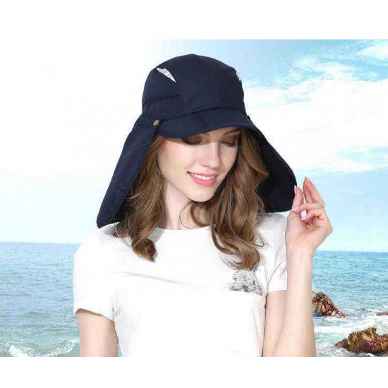 Unisex Summer Neck Visor Removable Breathable Baseball Cap Outdoor Casual Climbing Sunshade Cap