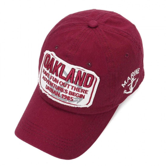 Unisex Summer Outing Sunshine Trend Baseball Cap Wild Oakland Embroidered Outdoor Sunshade  Cap