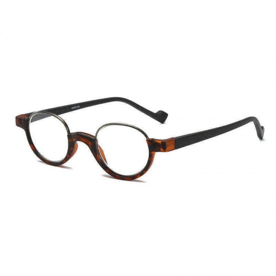 Unisex TR90 Fashion Round Frame Anti-fatigue HD Reading Glasses Presbyopic Hyperopia Glasses