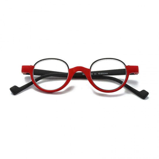 Unisex TR90 Fashion Round Frame Anti-fatigue HD Reading Glasses Presbyopic Hyperopia Glasses