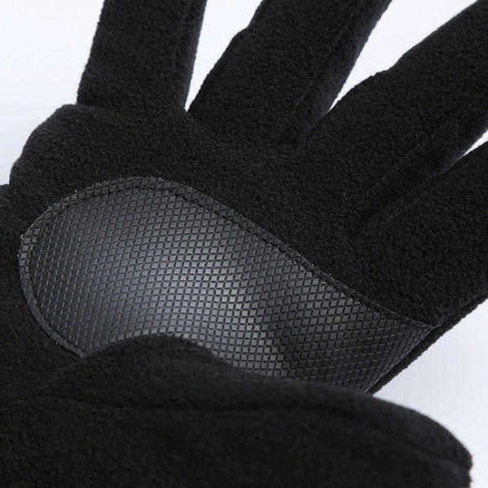 Unisex Thermal Fleece Driving Golves Outdooors Sports Cycling Screen Touch Adjustable Mittens