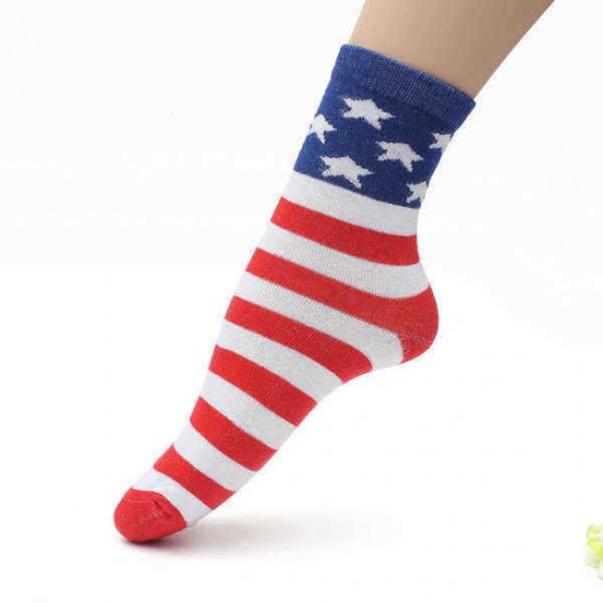 Unisex Tube Socks Casual Crew Ankle American USA Star Flag Stripes Glory Socks