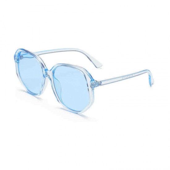 Unisex UV400 Big Frame Irregular Retro Sunglasses Deco Fashion Trend Eyeglasses