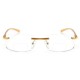 Unisex Ultra-light Retro Far and Near Use No-frame Reading Glasses