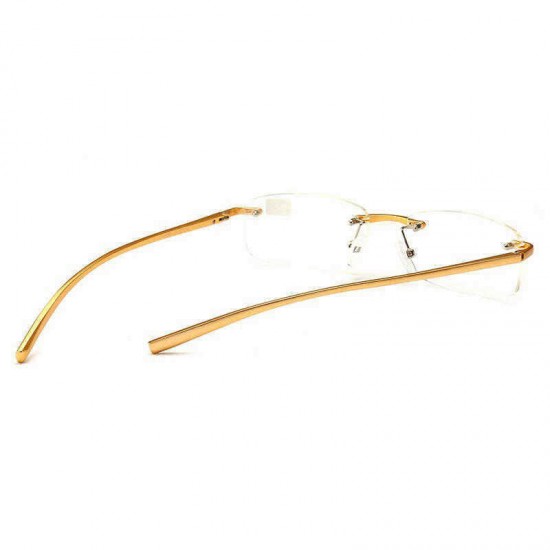 Unisex Ultra-light Retro Far and Near Use No-frame Reading Glasses