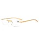 Unisex Ultra-light Retro Far and Near Use No-frame Reading Glasses