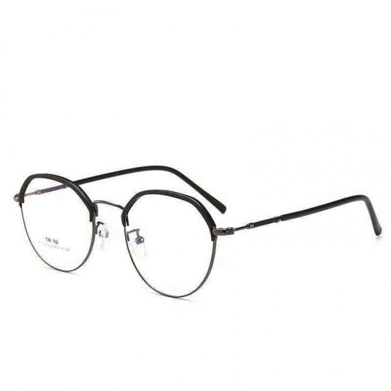 Unisex Ultra-light TR90 Retro PC Anti-fatigue Anti-blue Flat Mirror Optical Glasses