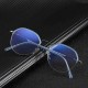 Unisex Ultra-light TR90 Retro PC Anti-fatigue Anti-blue Flat Mirror Optical Glasses