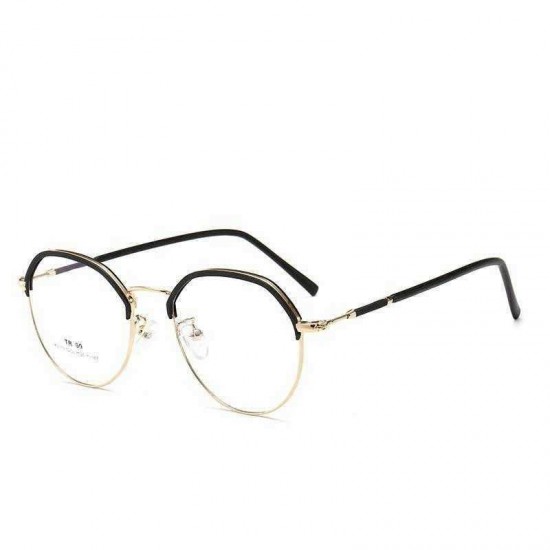 Unisex Ultra-light TR90 Retro PC Anti-fatigue Anti-blue Flat Mirror Optical Glasses