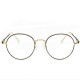 Unisex Ultralight Radiation Protection Eyeglasseess Round Oval Metal Rim Vintage Lens Glasses