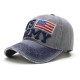 Unisex Vintage Patriotic Baseball Cap Stylish Distressed American Flag Cap Hat