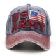 Unisex Vintage Patriotic Baseball Cap Stylish Distressed American Flag Cap Hat