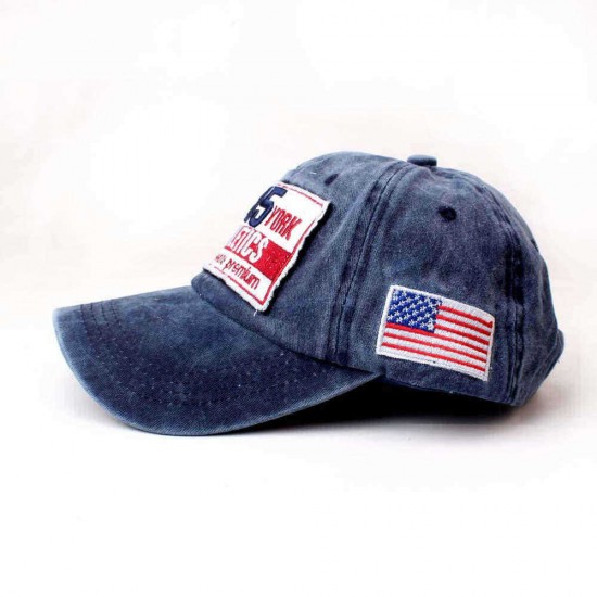 Unisex Vintage Patriotic Baseball Cap Stylish Distressed American Flag Cap Hat