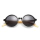 Unisex Vintage Retro Round UV400 Sunglasses Handmade Bamboo Leg Shades Eyewear Glasses