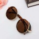 Unisex Vintage UV400 Sunglasses Steampunk Round Mirror Lens Glasses