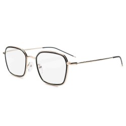 Unisex Vogue Anti-blue Anti-fatigue Metal Frame Comfortable Computer Circle Round Reading Glasses