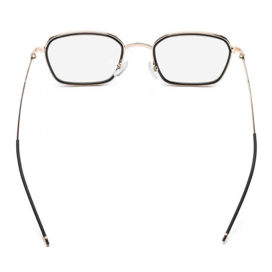 Unisex Vogue Anti-blue Anti-fatigue Metal Frame Comfortable Computer Circle Round Reading Glasses