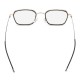 Unisex Vogue Anti-blue Anti-fatigue Metal Frame Comfortable Computer Circle Round Reading Glasses