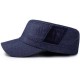 Unisex Vogue Cotton Solid Color Flat Hats Sunshade Casual Outdoors Simple Adjustable Caps