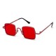 Unisex Vogue Vintage Anti-UV Metal Small Square Sunglasses Outdoor Travel Beach Sunglasses