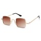 Unisex Vogue Vintage Anti-UV Metal Small Square Sunglasses Outdoor Travel Beach Sunglasses