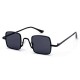 Unisex Vogue Vintage Anti-UV Metal Small Square Sunglasses Outdoor Travel Beach Sunglasses