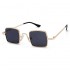 Unisex Vogue Vintage Anti-UV Metal Small Square Sunglasses Outdoor Travel Beach Sunglasses