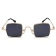 Unisex Vogue Vintage Anti-UV Metal Small Square Sunglasses Outdoor Travel Beach Sunglasses